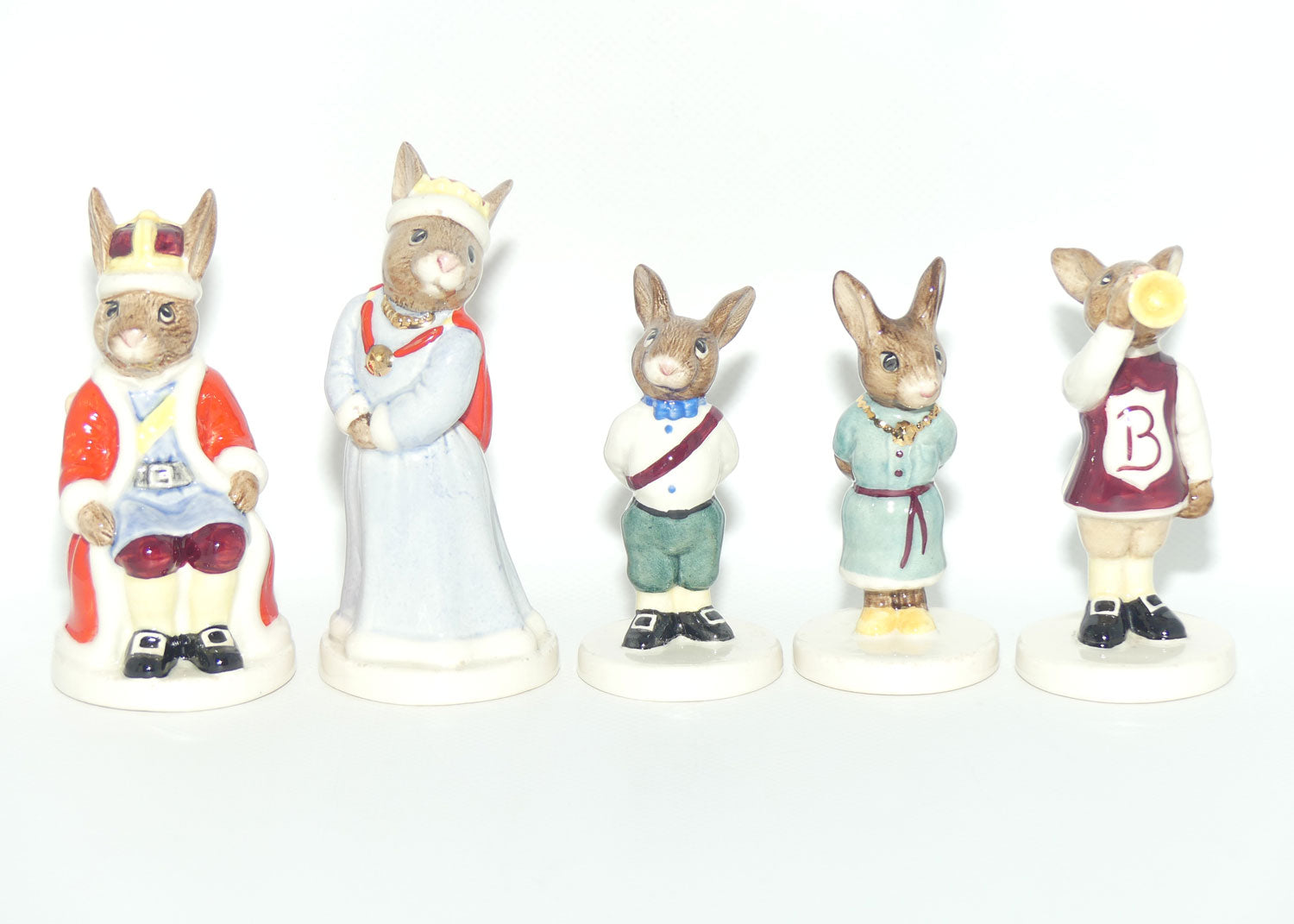 DB045 - DB049 Royal Doulton Bunnykins Royal Family set