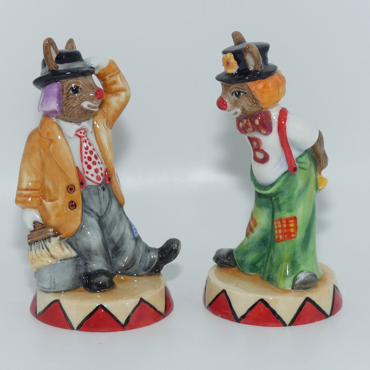 DB468 and DB 469 Royal Doulton Bunnykins Slapdash & Tiptoe set
