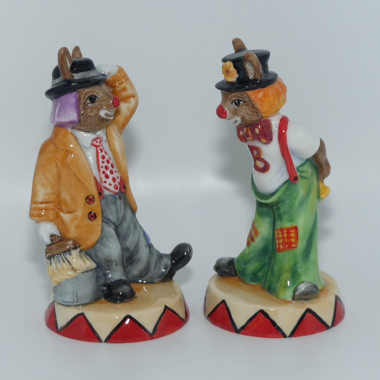 DB468 and DB 469 Royal Doulton Bunnykins Slapdash & Tiptoe set