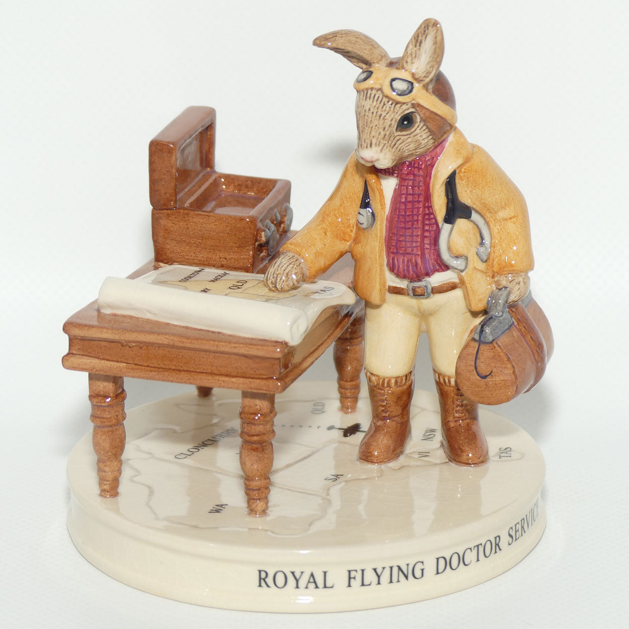 DB468 Royal Doulton Bunnykins Flying Doctor Bunnykins | LE 147/1000 + Box + Cert