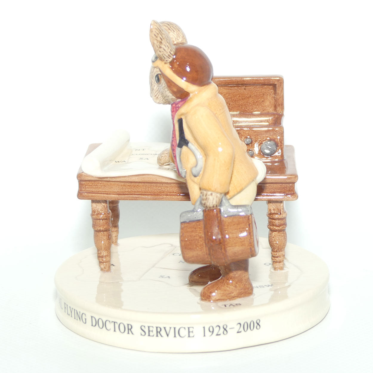 DB468 Royal Doulton Bunnykins Flying Doctor Bunnykins | LE797/1000 | signed + Box + Cert
