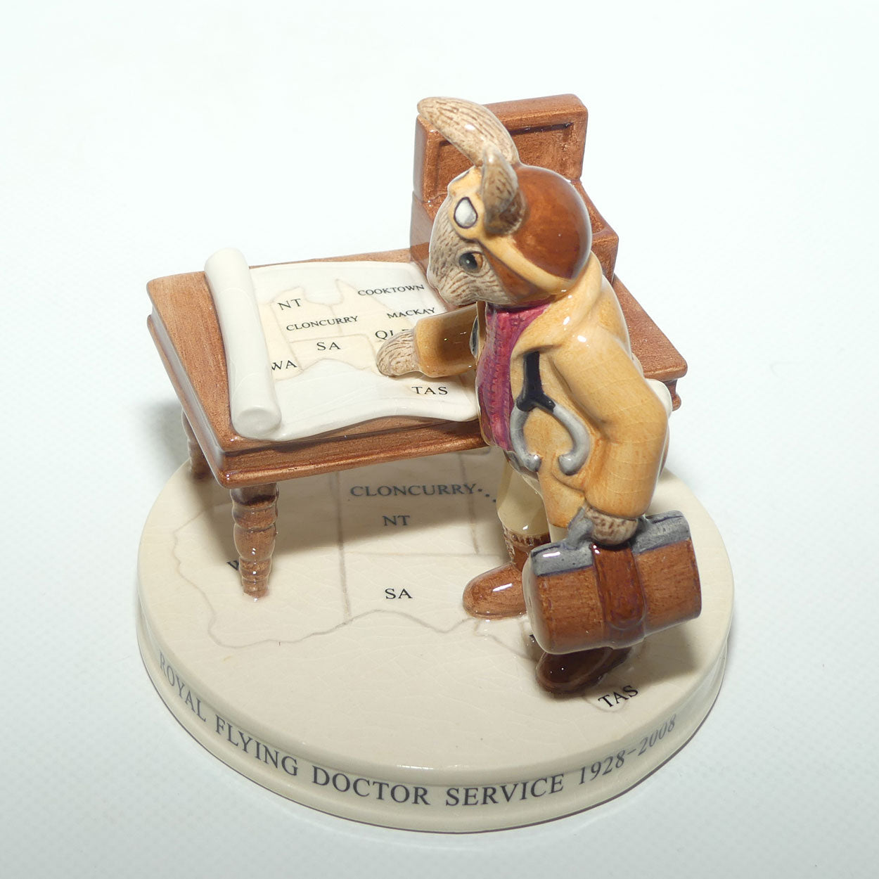 DB468 Royal Doulton Bunnykins Flying Doctor Bunnykins | LE797/1000 | signed + Box + Cert