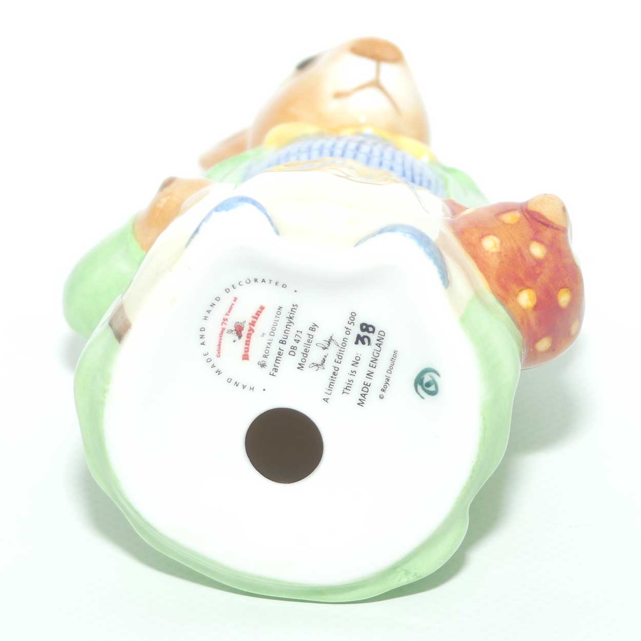 DB471 Royal Doulton Bunnykins Farmer Bunnykins | LE 38/500 | Box + Cert