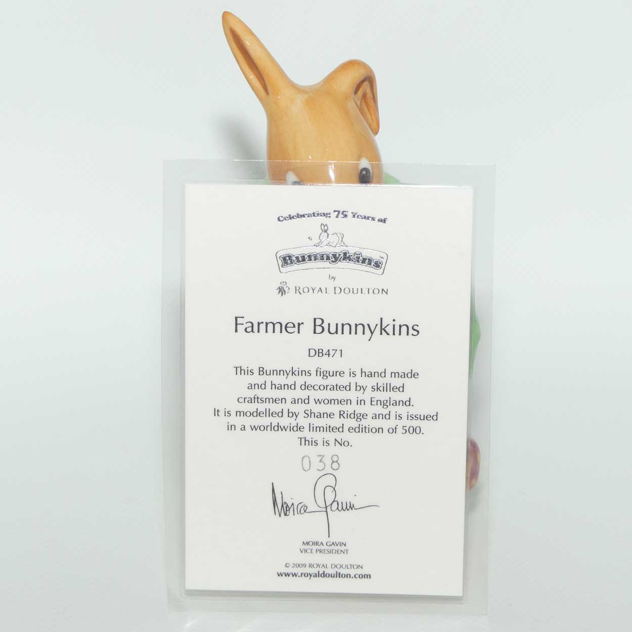 DB471 Royal Doulton Bunnykins Farmer Bunnykins | LE 38/500 | Box + Cert