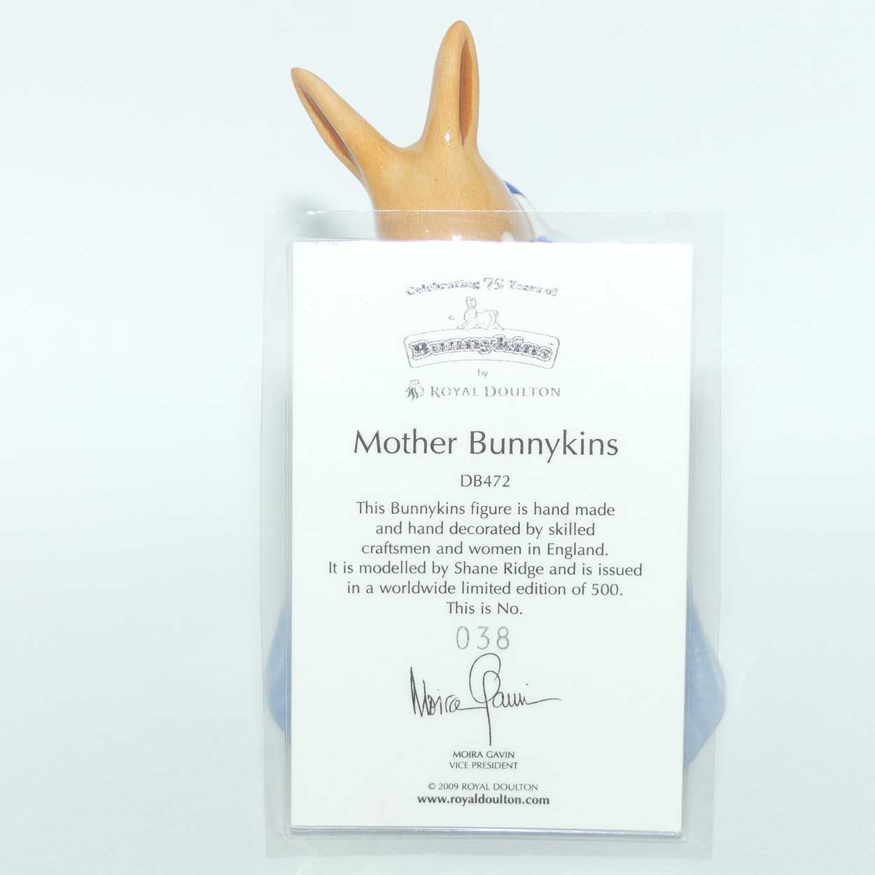DB472 Royal Doulton Bunnykins Mother Bunnykins | LE 38/500 | box + Cert