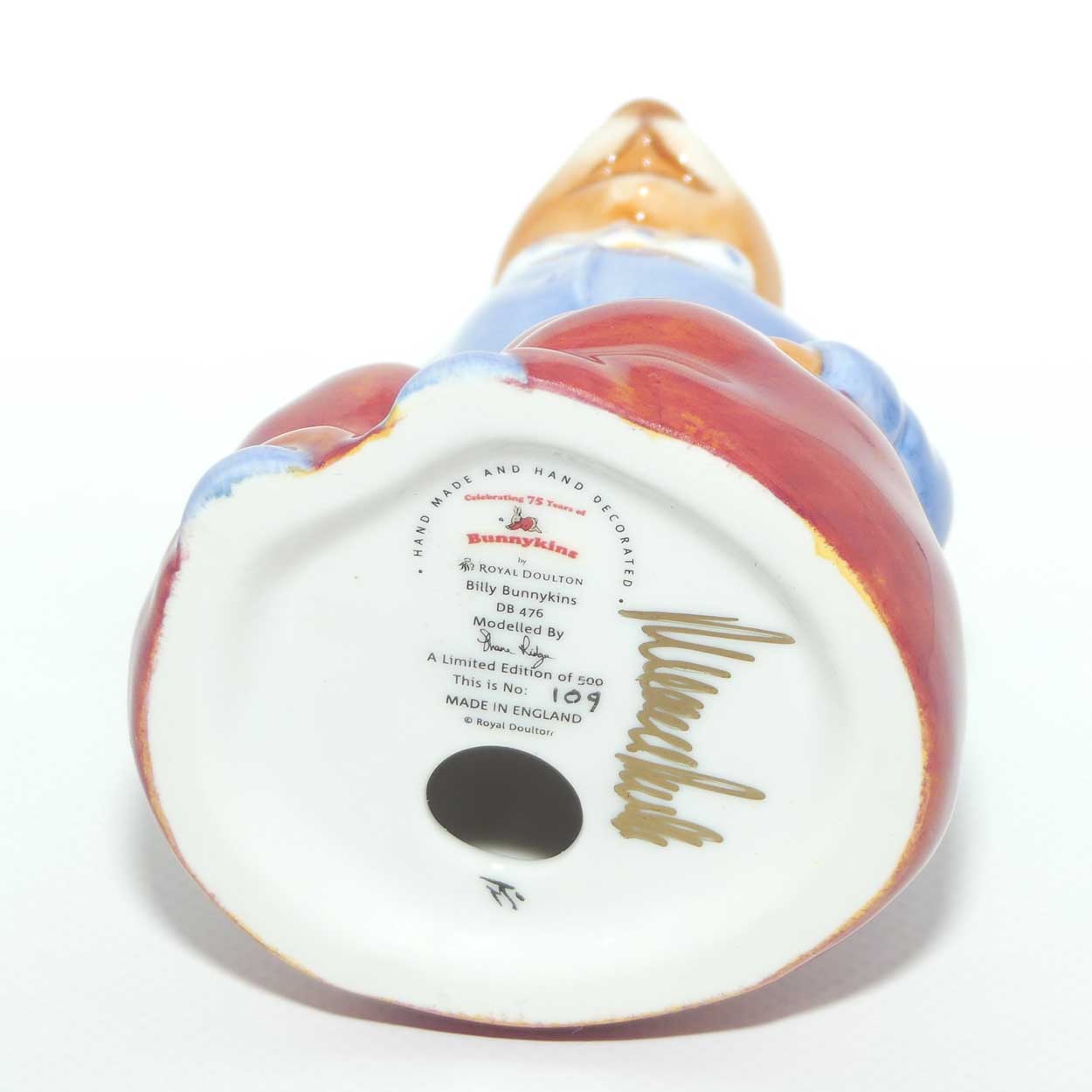 DB476 Royal Doulton Bunnykins Billie Bunnykins | LE 109/500 | Box + Cert