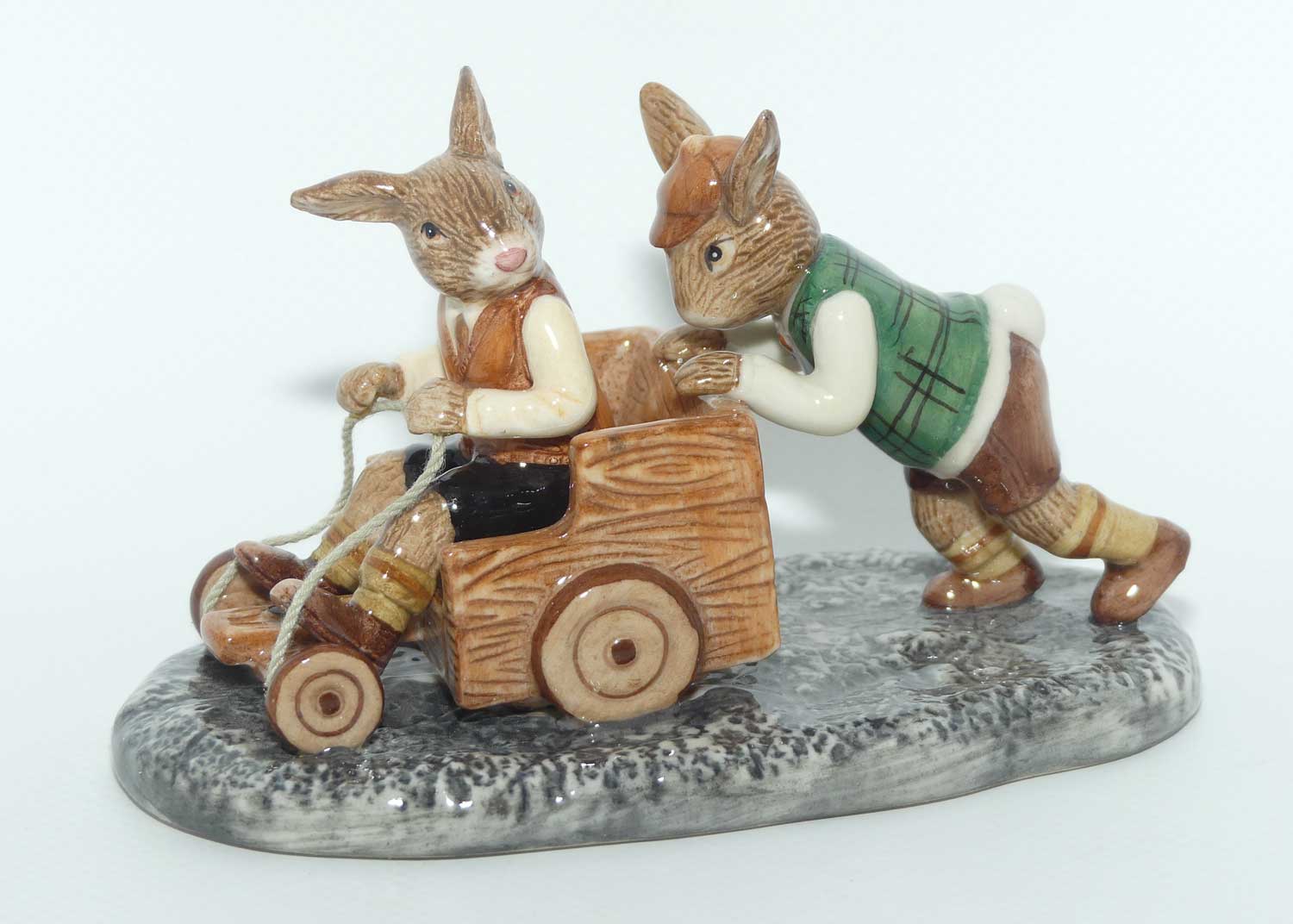 DB491 Royal Doulton Bunnykins Billycart | LE 604/1000 | mint example