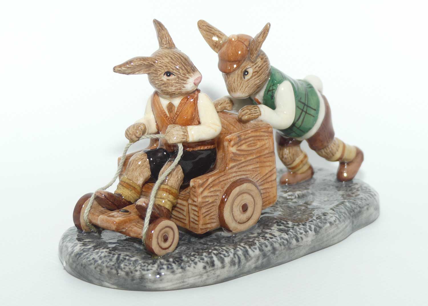 DB491 Royal Doulton Bunnykins Billycart | LE 604/1000 | mint example
