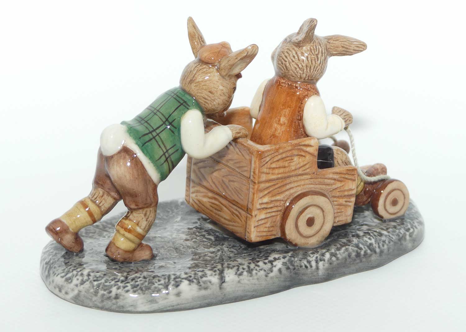 DB491 Royal Doulton Bunnykins Billycart | LE 604/1000 | mint example