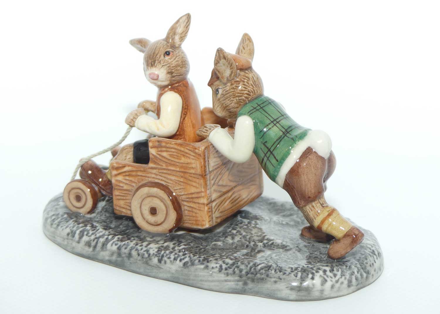 DB491 Royal Doulton Bunnykins Billycart | LE 604/1000 | mint example