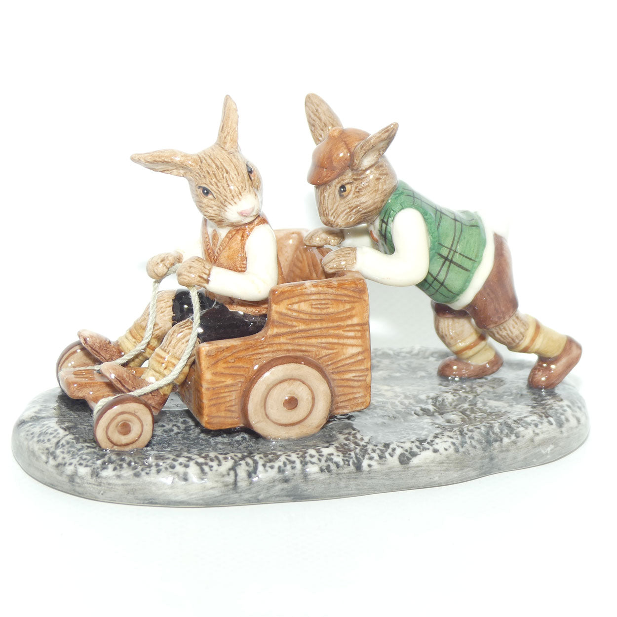 DB491 Royal Doulton Bunnykins Billycart | LE 564/1000 | Box + Cert | mint example