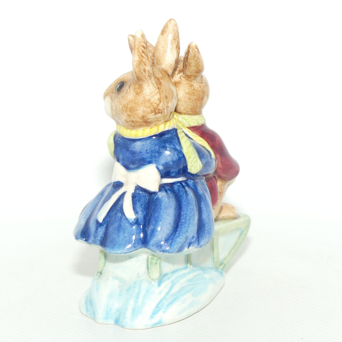 DB004 Royal Doulton Bunnykins Billie & Buntie Sleigh Ride | BK 1