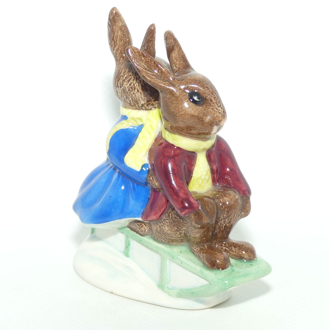 DB004 Royal Doulton Bunnykins Billie & Buntie Sleigh Ride | BK 2 | figure only