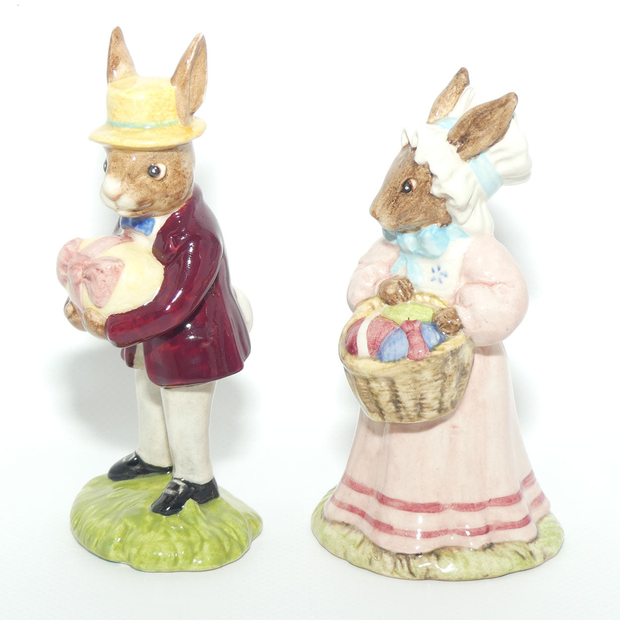 DB051 - 52 Royal Doulton Bunnykins Mr and Mrs Bunnykins at the Easter Parade