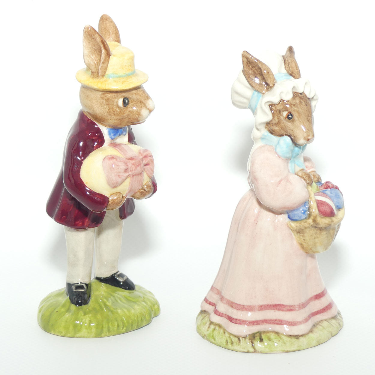 DB051 - 52 Royal Doulton Bunnykins Mr and Mrs Bunnykins at the Easter Parade