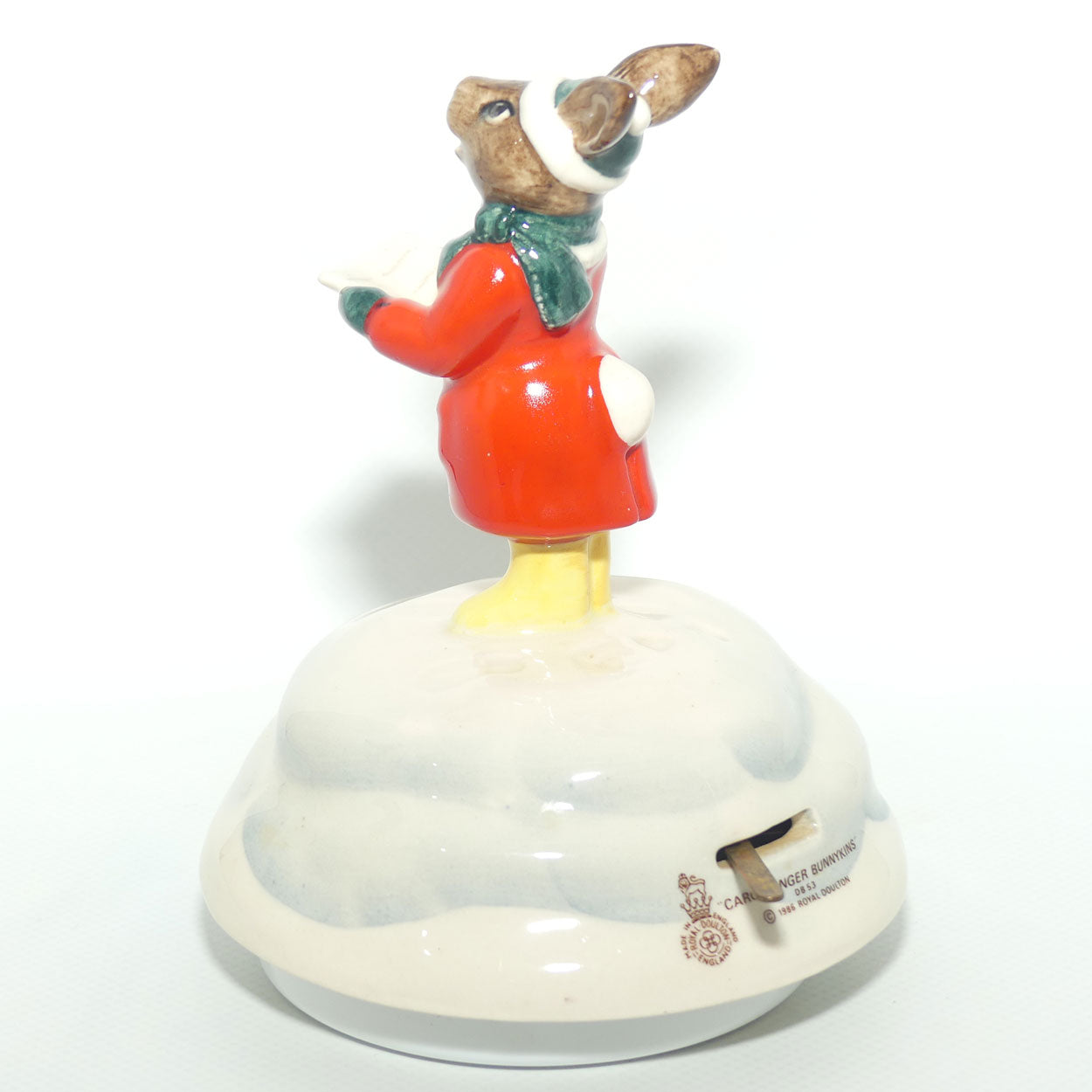 DB053 Royal Doulton Bunnykins Carol Singer Music Box | boxed