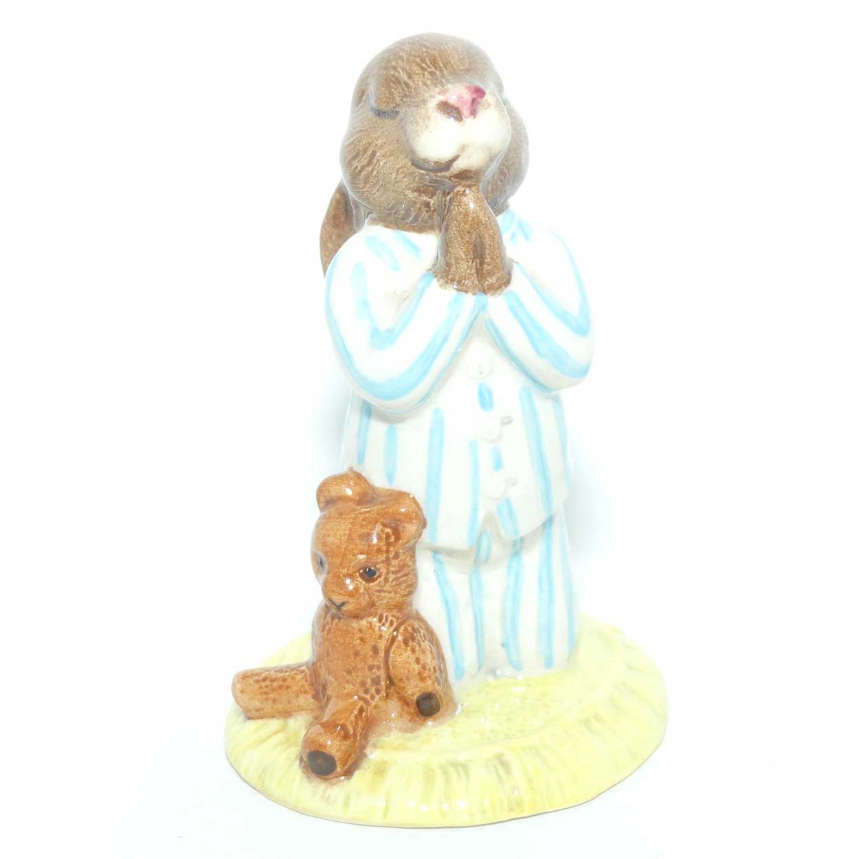 DB055 Royal Doulton Bunnykins Bedtime | White & Blue | no box