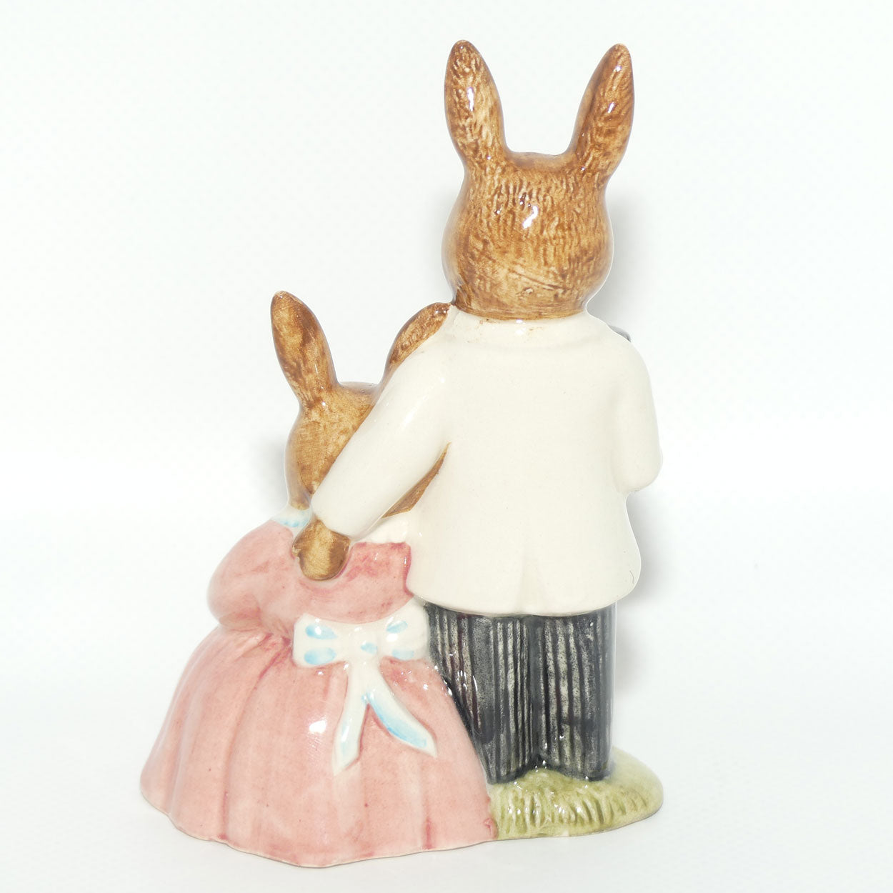 DB067 Royal Doulton Bunnykins Family Photograph | White & Pink | #1 | signed Carol Wilbraham 7th March 1988 | boxed