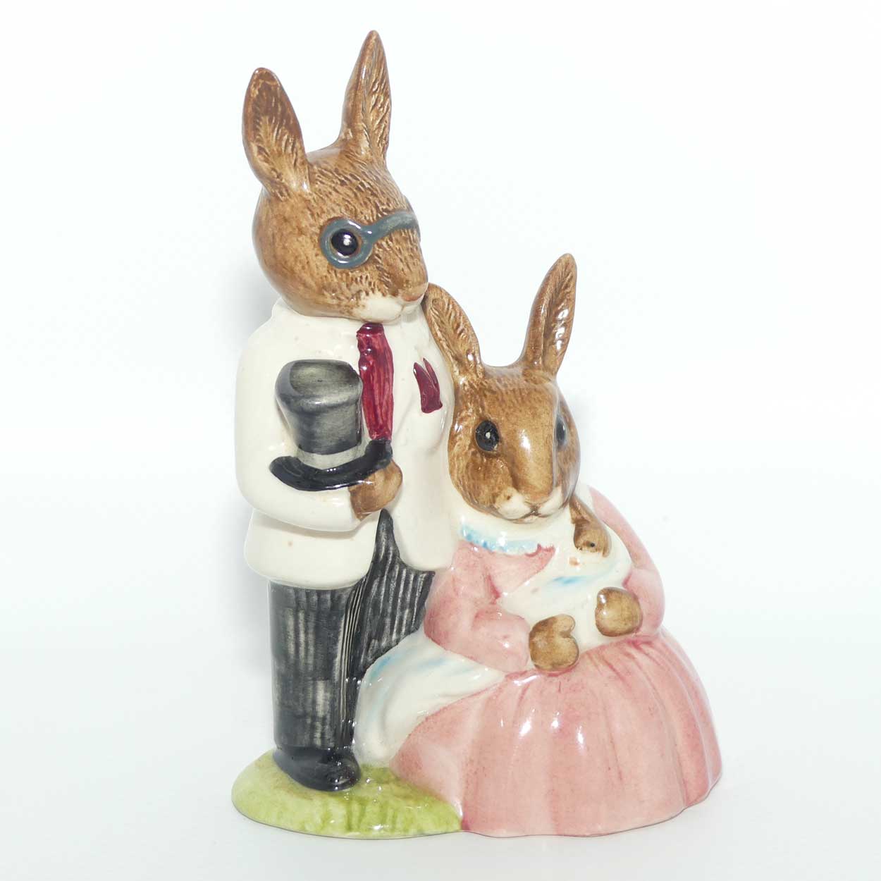 DB067 Royal Doulton Bunnykins Family Photograph | White & Pink | signed Michael Doulton | figure only