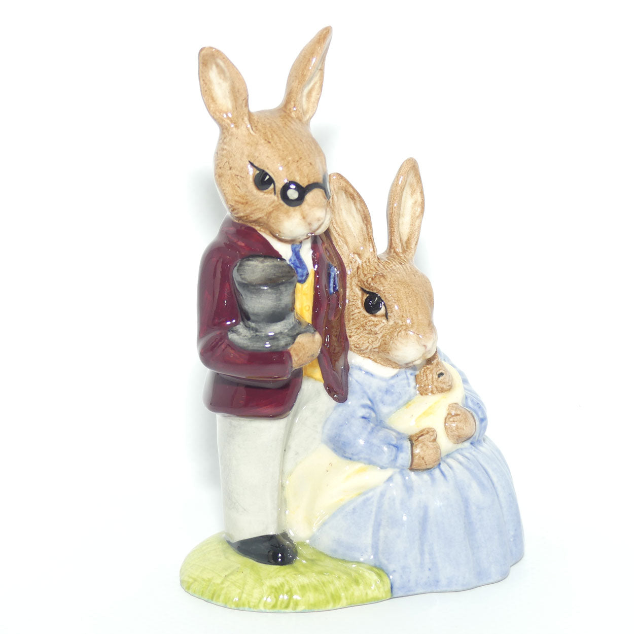 DB068 Royal Doulton Bunnykins Father, Mother and Victoria | boxed