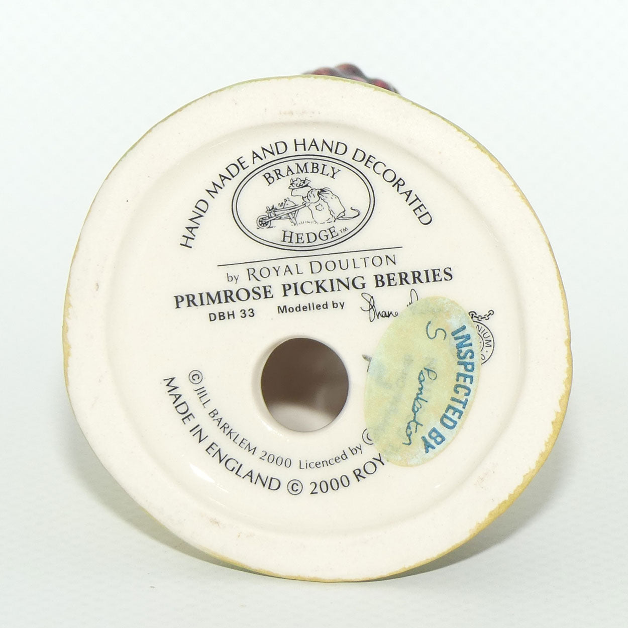 DBH33 Royal Doulton Brambly Hedge figure | Primrose Picking Berries | Boxed #1