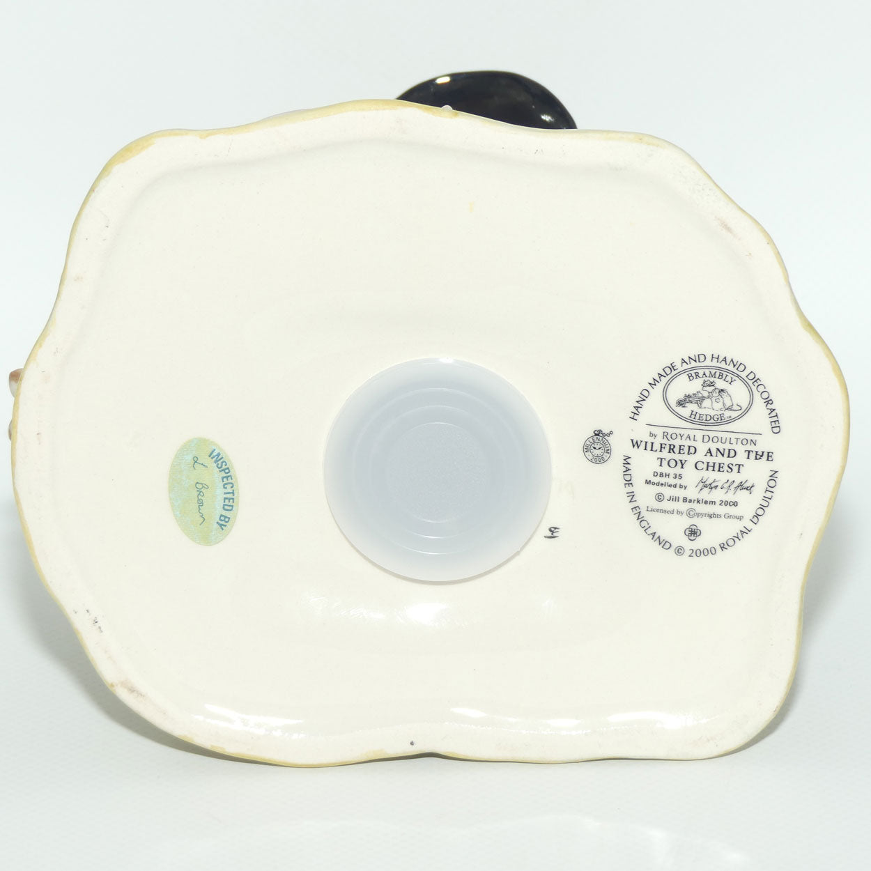 DBH35 Royal Doulton Brambly Hedge tableau figure | Wilfred and the Toy Chest Money Box | boxed #2