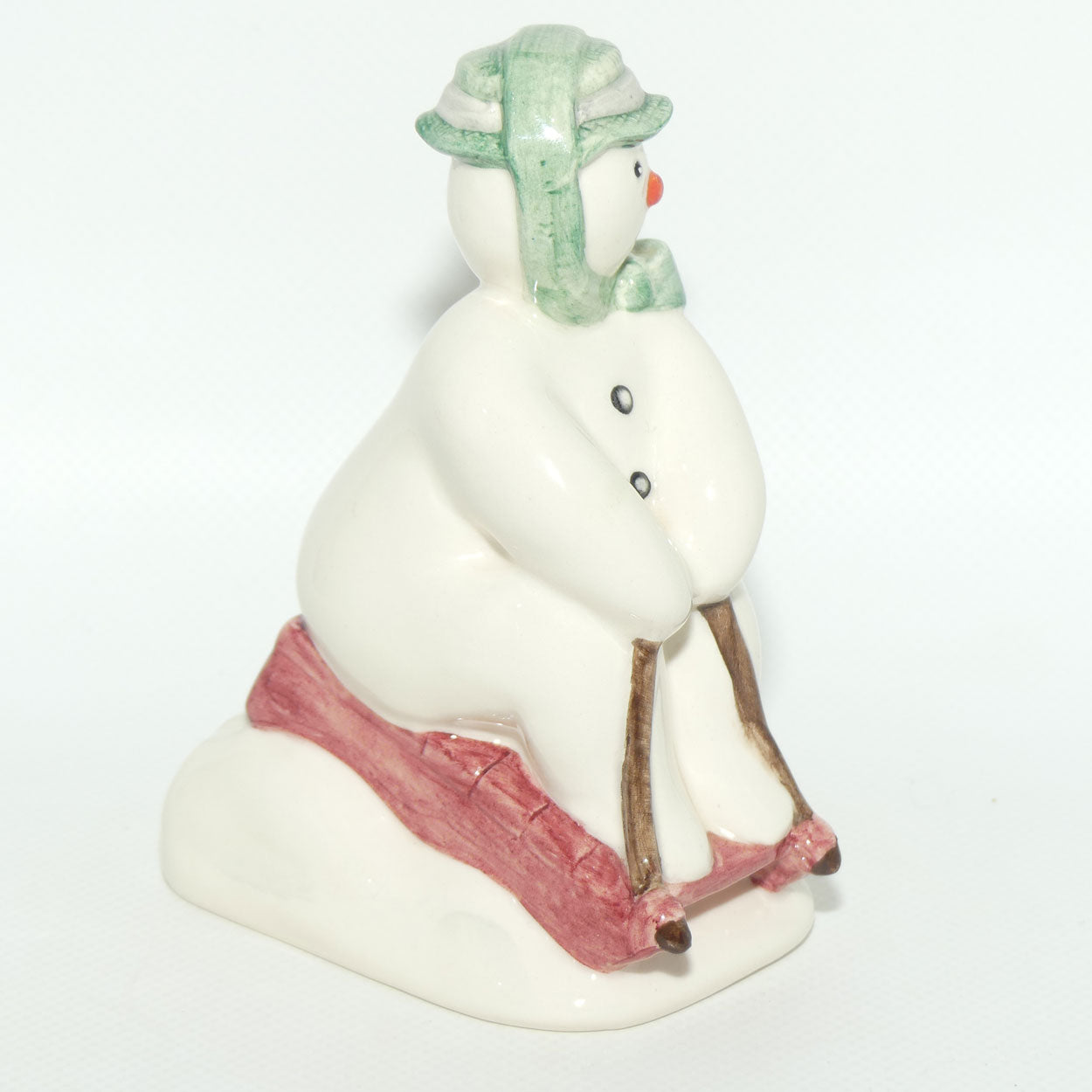 DS20 Royal Doulton Snowman figure The Snowman Toboganning