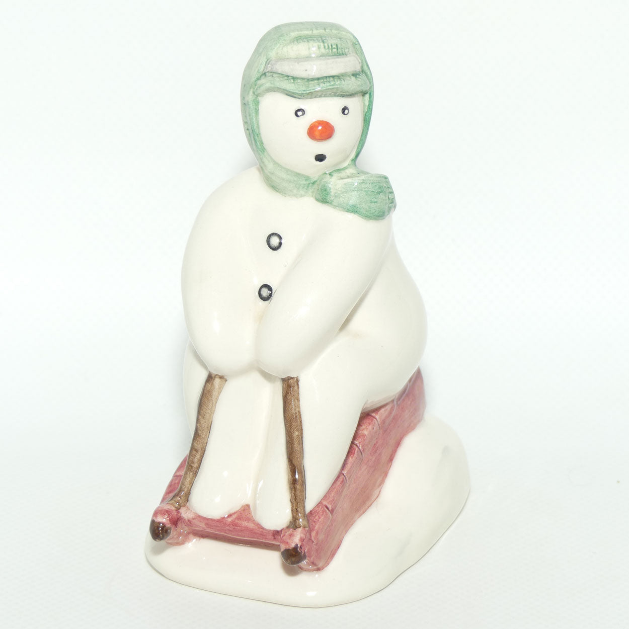 DS20 Royal Doulton Snowman figure The Snowman Toboganning