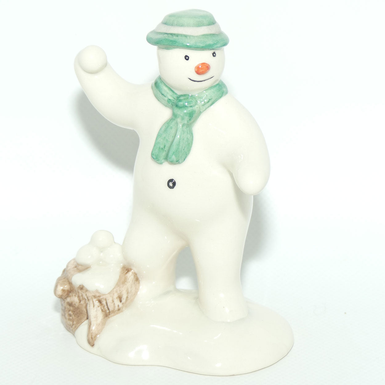 DS22 Royal Doulton Snowman figure The Snowman Snowballing