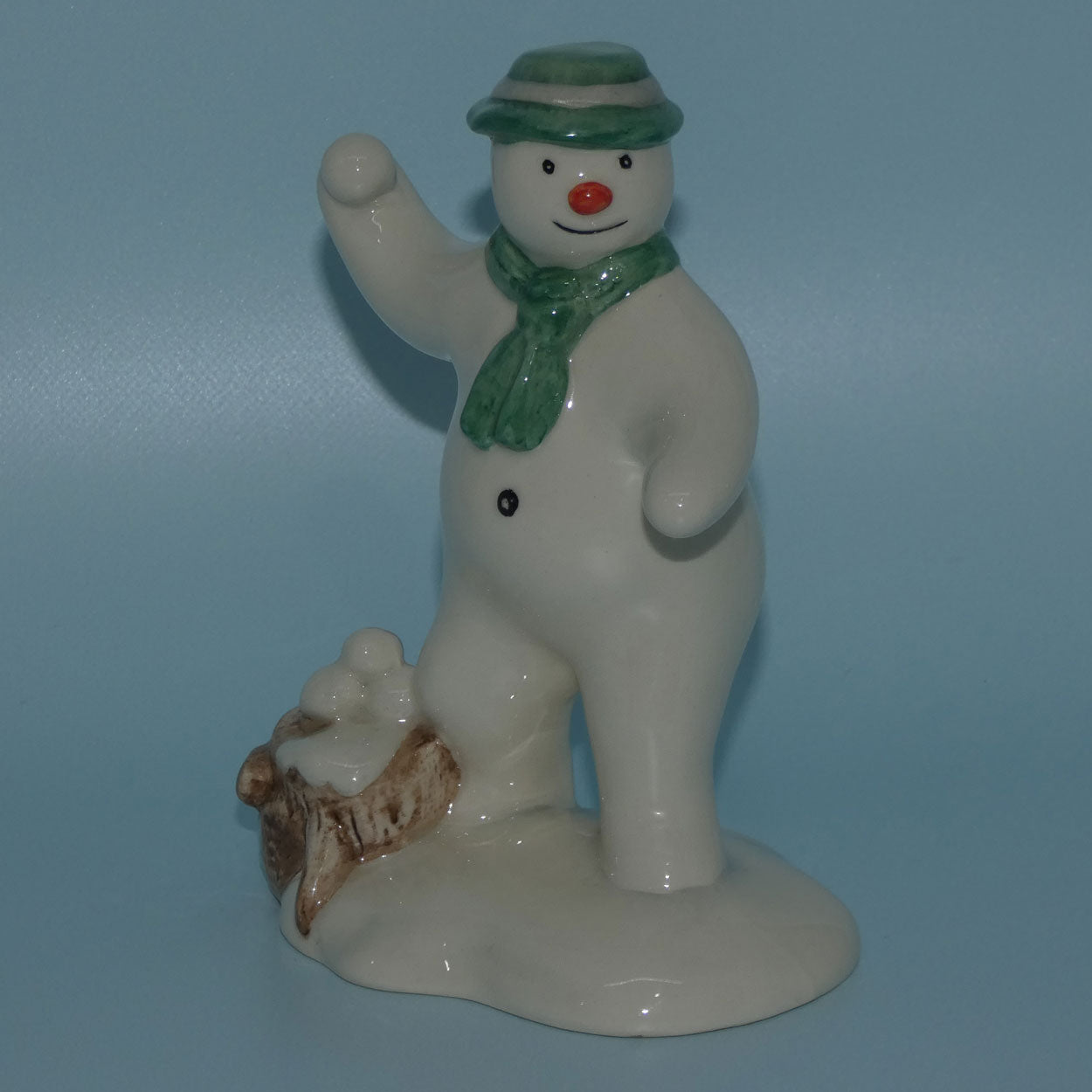 DS22 Royal Doulton Snowman figure The Snowman Snowballing