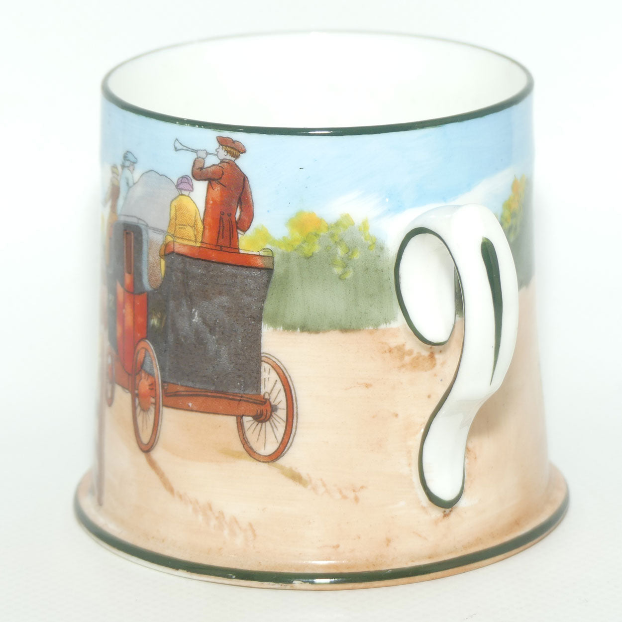 Royal Doulton Coaching Days Rex mug E2768 | rare Blue Sky variation
