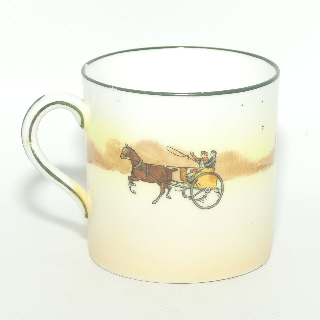 Royal Doulton Coaching Days demi tasse coffee cup and saucer E3804