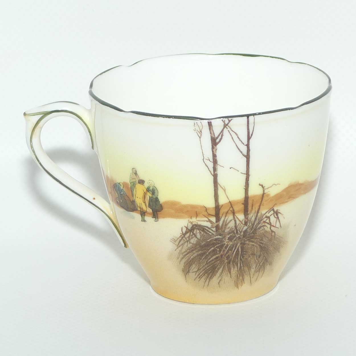 Royal Doulton Coaching Days Cecil shape trio E3804 | Fancy Edge | Taller cup