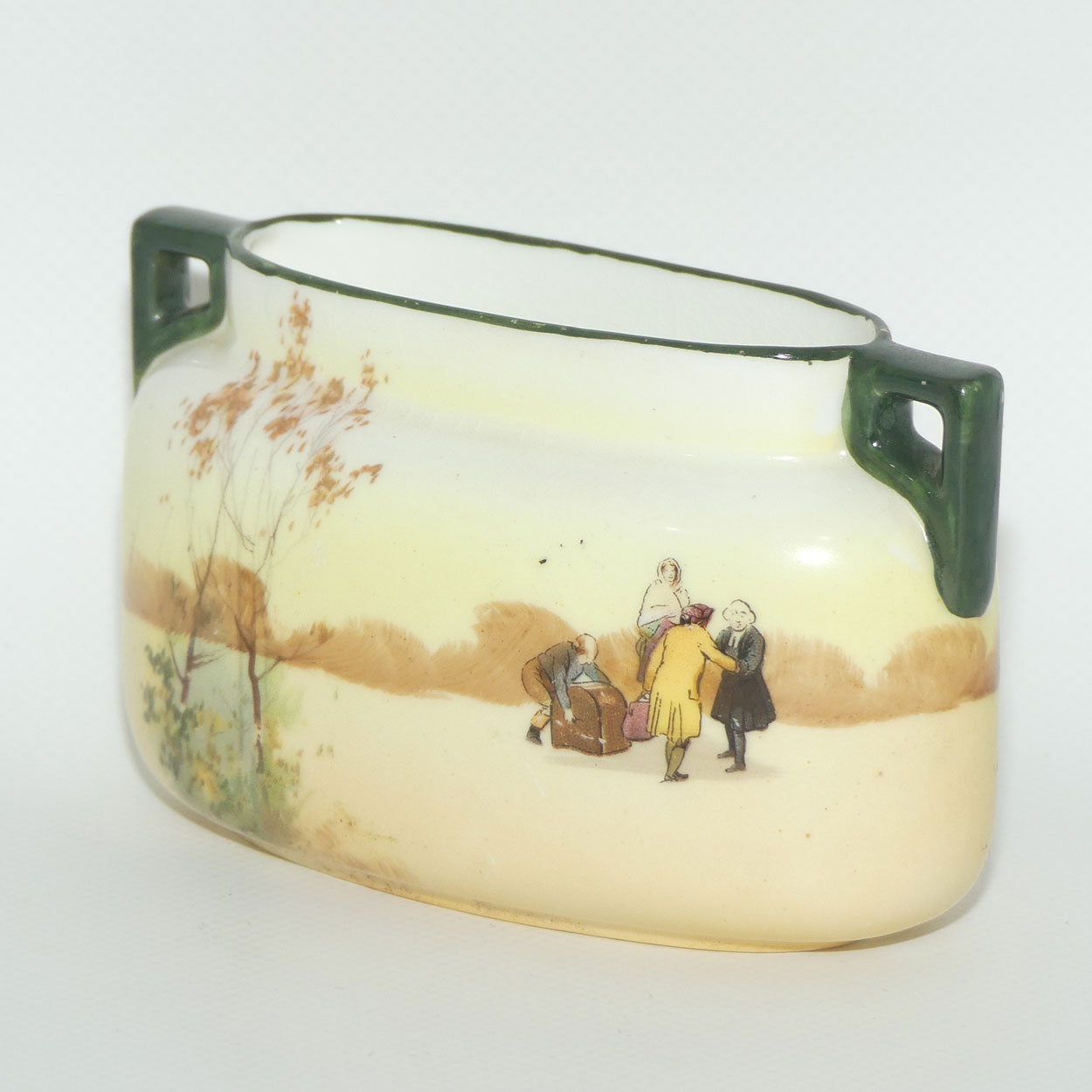 Royal Doulton Coaching Days small twin handle vase | E3804