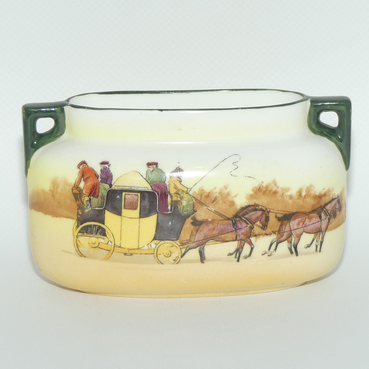 Royal Doulton Coaching Days small twin handle vase | E3804