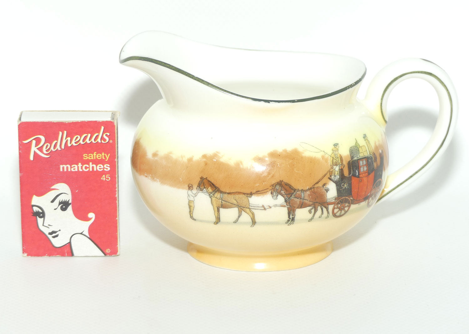 Royal Doulton Coaching Days round milk jug | Bone China