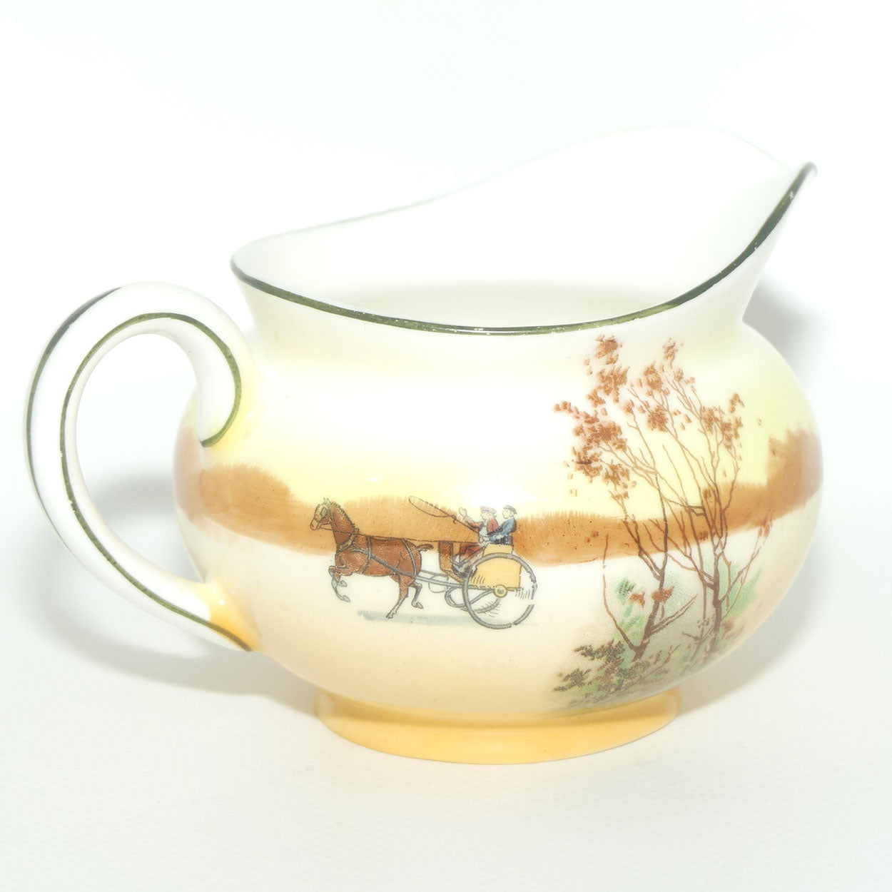 Royal Doulton Coaching Days round milk jug | Bone China