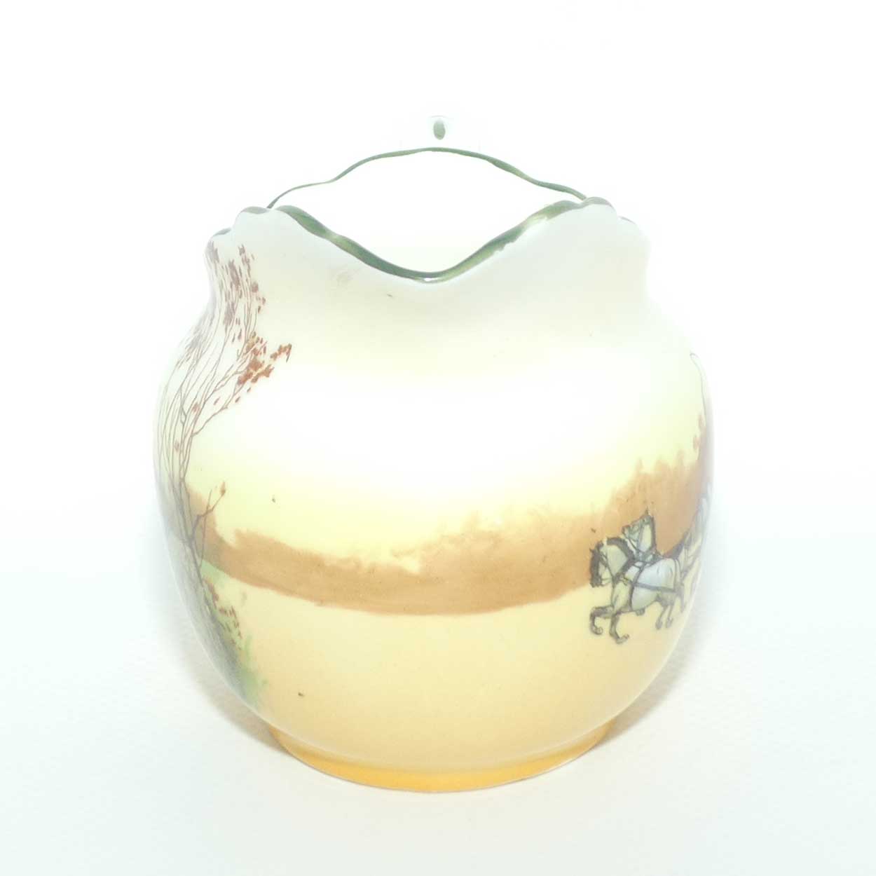 Royal Doulton Coaching Days milk jug and sugar bowl E3804 | Fancy Shape | Bone China