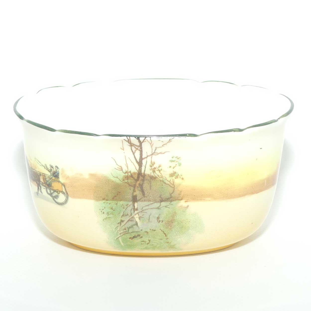 Royal Doulton Coaching Days milk jug and sugar bowl E3804 | Fancy Shape | Bone China