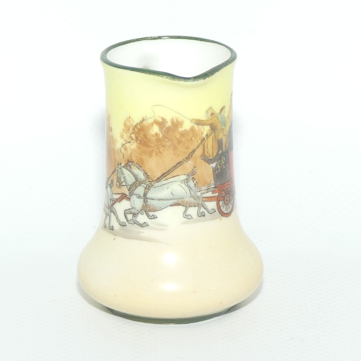 Royal Doulton Coaching Days miniature jug | Shape 1177 | E3804 | some paint loss