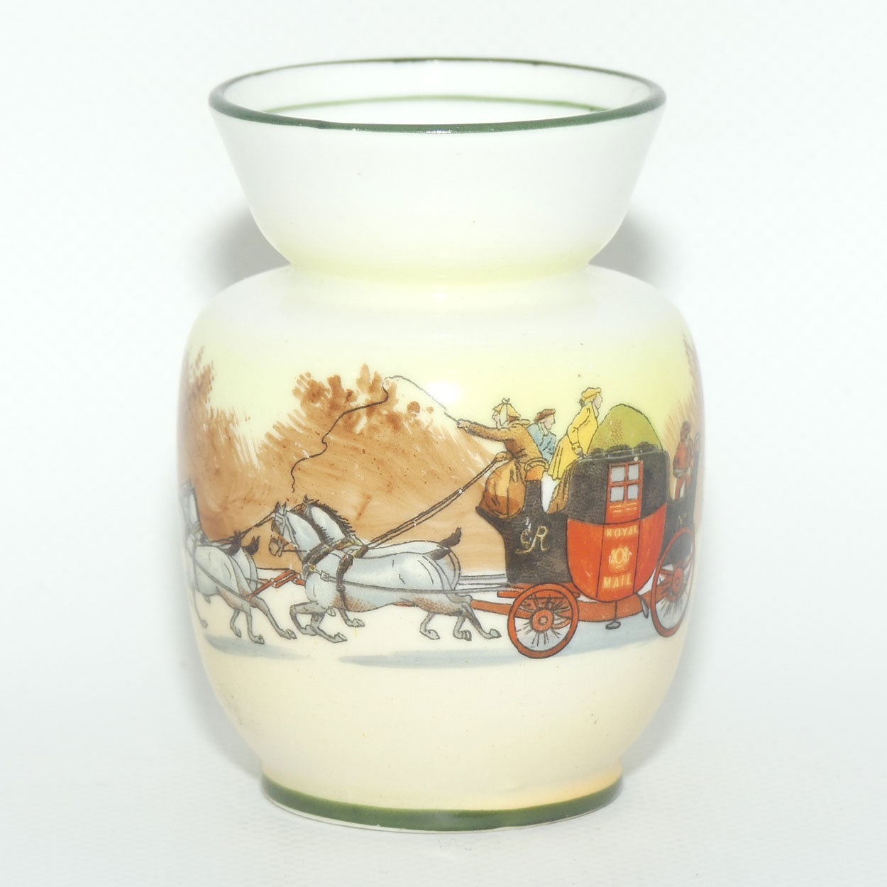 Royal Doulton Coaching Days miniature 732 vase E3804