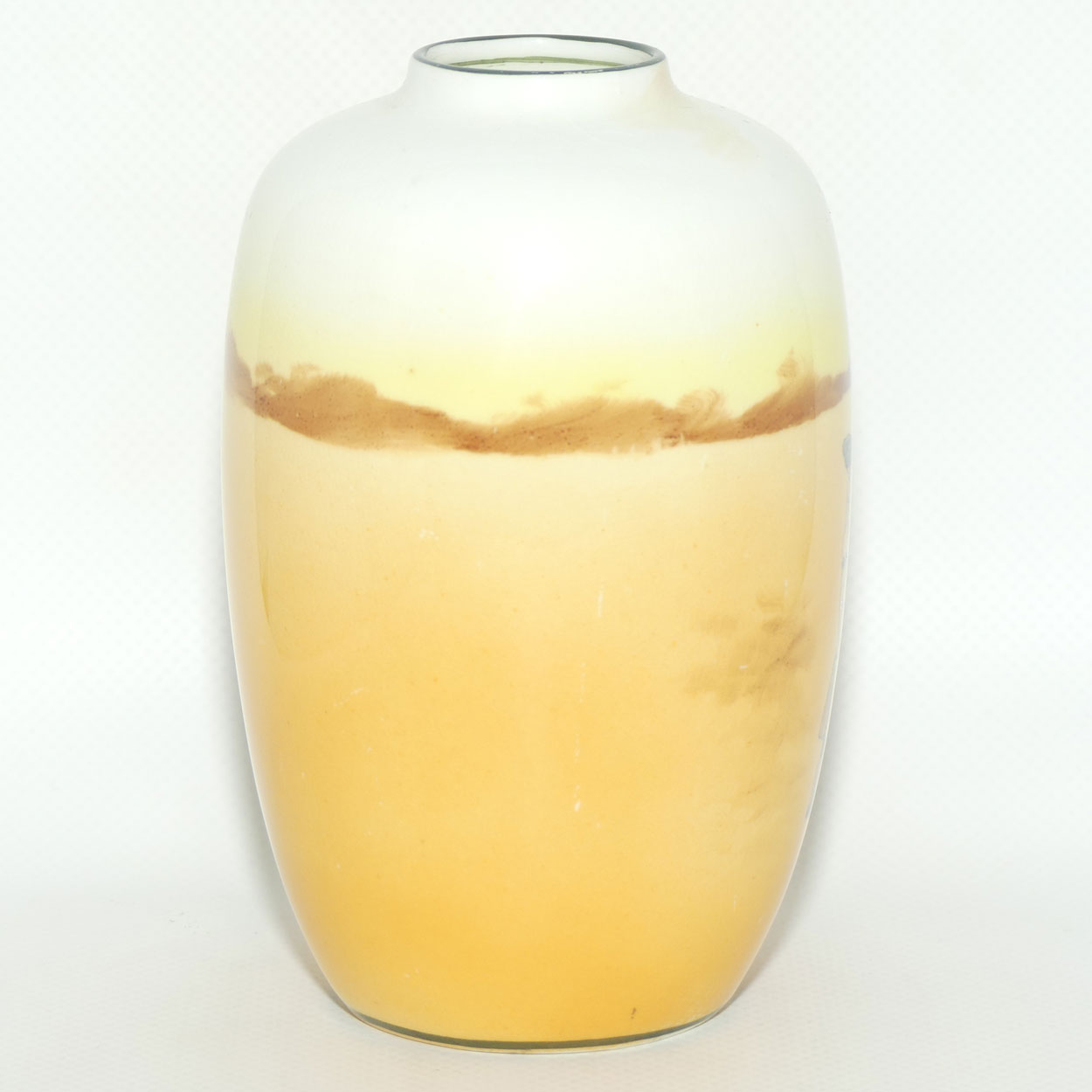 Royal Doulton Coaching Days smaller bulbous vase with narrow mouth E3804 #1