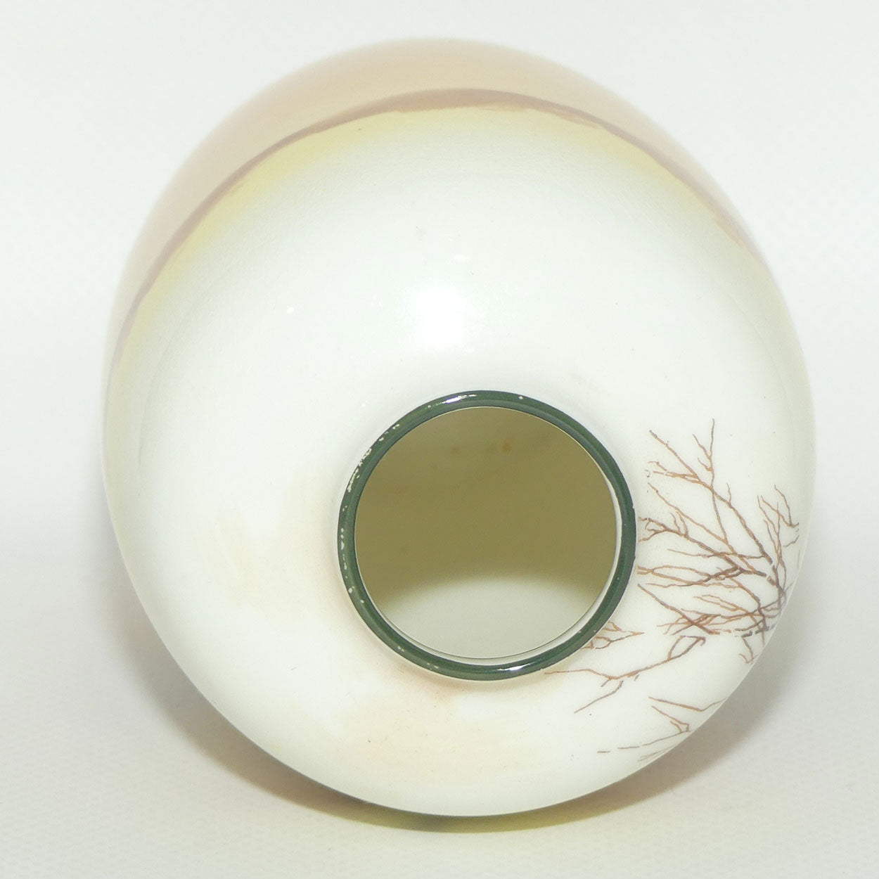 Royal Doulton Coaching Days smaller bulbous vase with narrow mouth E3804 #1