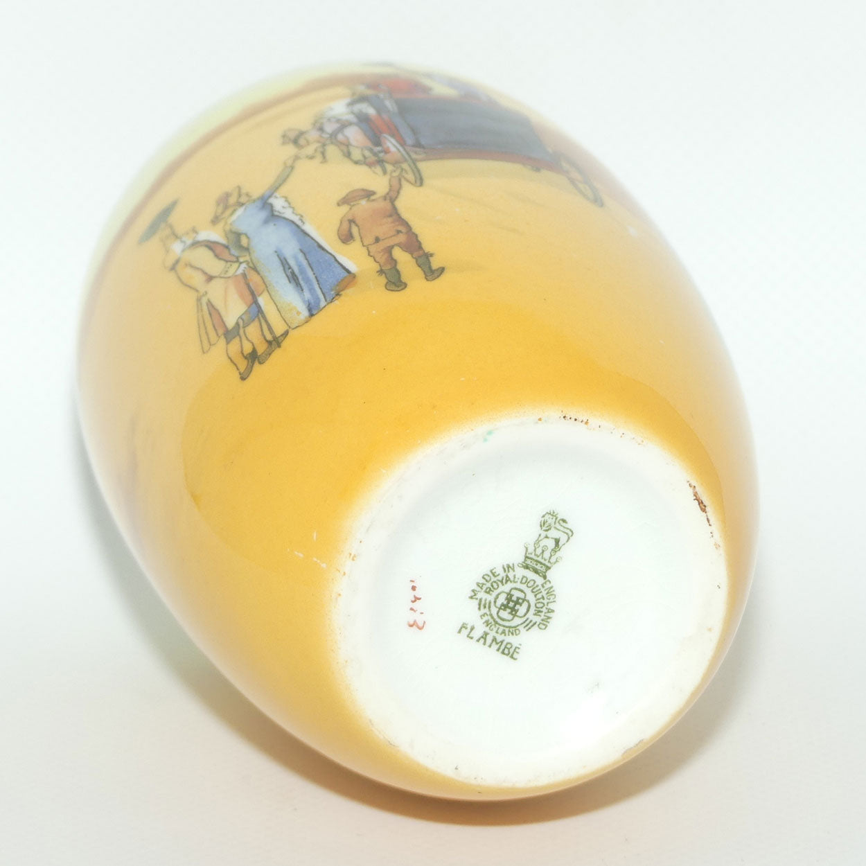 Royal Doulton Coaching Days smaller bulbous vase with narrow mouth E3804 #2