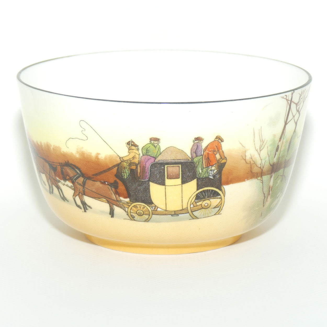 Royal Doulton Coaching Days round sugar bowl E3804 | Bone China