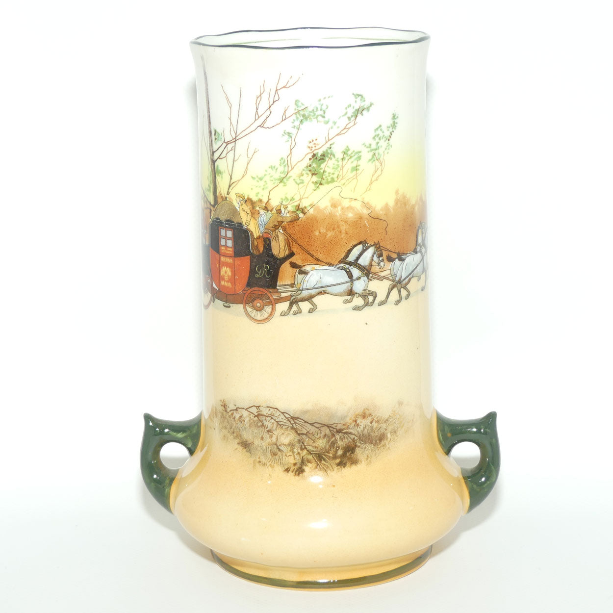 Royal Doulton Coaching Days twin handle vase E3804 | #1