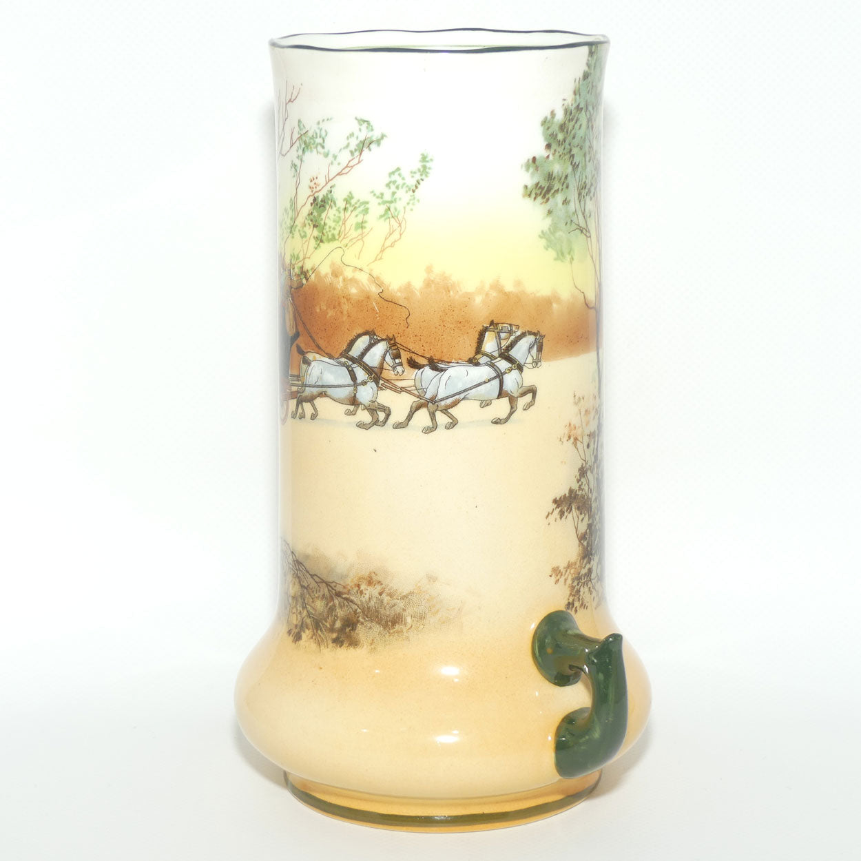 Royal Doulton Coaching Days twin handle vase E3804 | #1