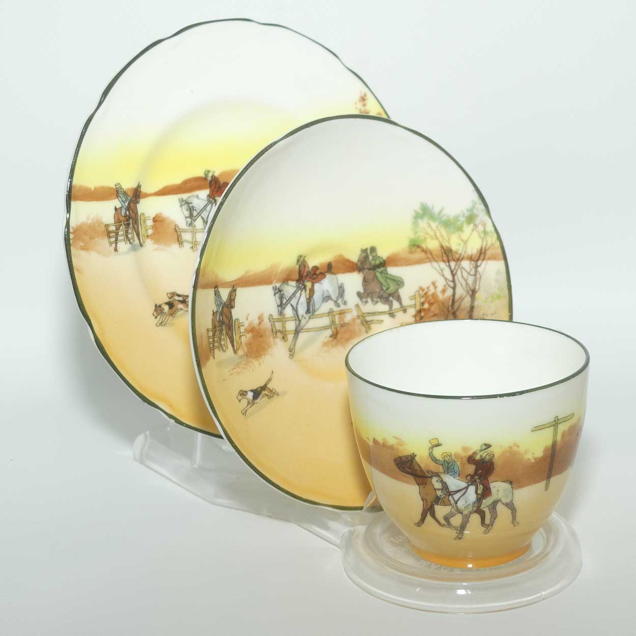 Royal Doulton Hunting | John Peel Hunting trio E3804
