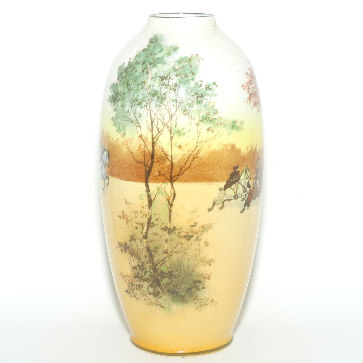 Royal Doulton Coaching Days elongated round vase | Shape 1306 | E3804