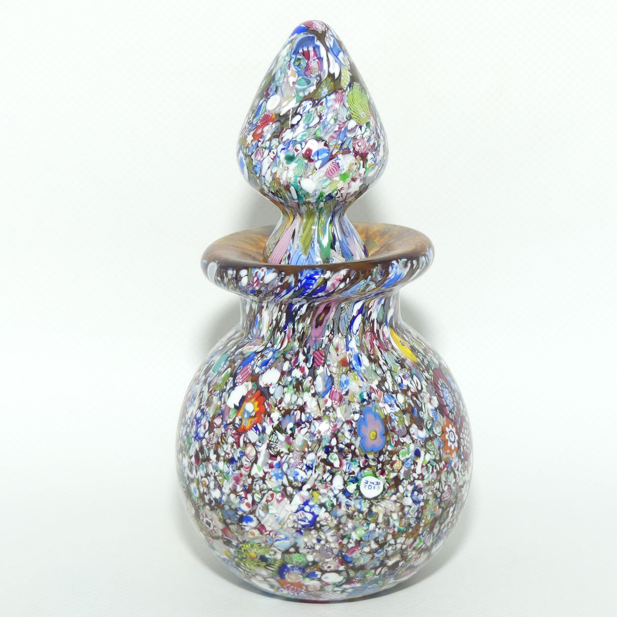 John Deacons Scotland Perfume Bottle Latticino End of Day | Amber